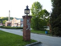 Tidligere port til fabrikken. Foto: MortenHV (2016).