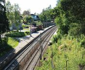 Hanaborg holdeplass på Hovedbanen, Lørenskog kommune. Foto: André Clemetsen