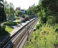 Hanaborg holdeplass på Hovedbanen, Lørenskog kommune. Foto: André Clemetsen