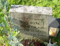 Gymnastikkinspektør Hans Hegnas gravminne. Foto: Stig Rune Pedersen