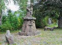 Møllarguten (1940) på Nordagutu stasjon i Midt-Telemark. Foto: Roy Olsen (2017).