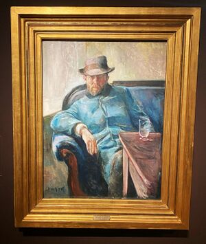 Hans Jæger av Munch utstilt i London 2025.jpg