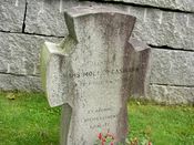 Den norske speiderpioneeren Hans Møller Gasmanns gravminne på Vestre Aker kirkegård har påskriften En høvding i speidersakens tjeneste. Foto: Stig Rune Pedersen