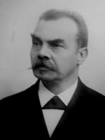Malermester Lauritz Andreas Hansen Sekretær, nestformann og formann gjennom mange år.