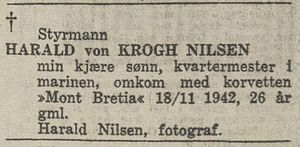 Harald von Krogh Nilsen dødsannonse.JPG