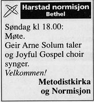 Harstad Tidende 7. februar 2004.