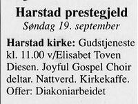 Harstad Tidende 17. september 2004.