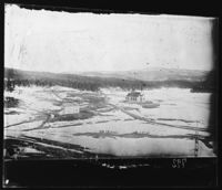 57. Hattfjelldal. Kirke og gamle Præstegaard. - NB bldsa OTO0792 A.jpg