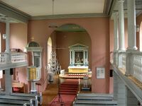 Interiør fra kirken i dag.