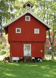 Stabburet, vernet i 1999, brant 2021. Foto: Oslo byantikvar/Riksantikvaren (2006).