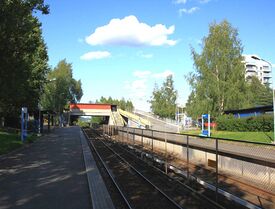 T-banen kom i 1970 med Haugerud stasjon. Foto: Tommeh72 (2009).