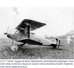 Hauk bygd av Kjeller flyfabrikk for Søndenfjeldske flybataljon.