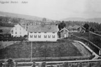 Heggedal skole slik den sto ferdig i 1918