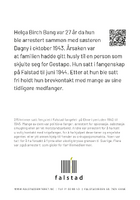 Falstadsenterets postkortserie 2025, der ett av kortene er via motstandskvinnen Helga Birch Taylor. Tekstsida med QR-kode. Foto: Falstadsenteret (2025)