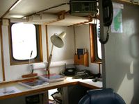 Dette er noko av kartbordet. Oppgang frå kjeising-gangen