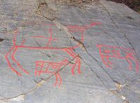 Like ved Sjømannsskolen ligger et helleristningsfelt. Foto: Stig Rune Pedersen