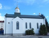 Nr. 13: Den nybygde Hellige Nikolai kirke. Foto: Jan-Tore Egge
