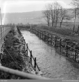 Kanalen sett mot Gunnekleivfjorden. Foto: Norsk Industriarbeidermuseum (1954).