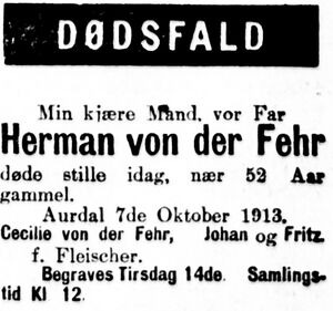 Herman Henrik Johan Johansen von der Fehr dødsannonse.jpg