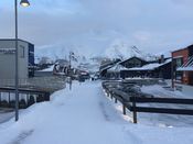 Motiv fra Hilmar Rekstens vei i Longyearbyen. Foto: Elin Olsen