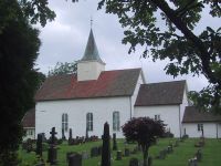 Hof kirke, ei steinkirke fra 1100-tallet. Foto: Dag Bertelsen