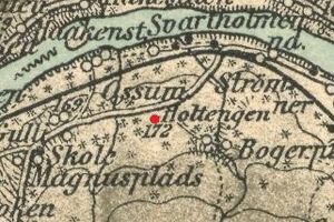 Holtengen under Huvenes Kongsvinger kart 1913.jpg