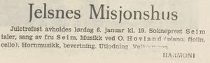 Hornmusikken Harmonis juletrefest (Faksimile Annonse, Sarpsborg Arbeiderblad 1962-01-05, s 6).jpg