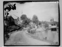 Åheim Hotel ei gong mellom 1880 og 1910. (Marthinius Skøien / Nasjonalbiblioteket).