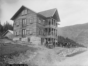 Hotel Børte, Axel Lindahl, 1880-1890, Nasjonalbiblioteket, Norsk Folkemuseum.jpg