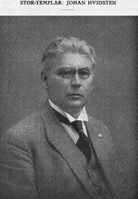 Stortemplar Johan Hvidsten. Fra boka Godtemplarordenen i Norge 1892-1927