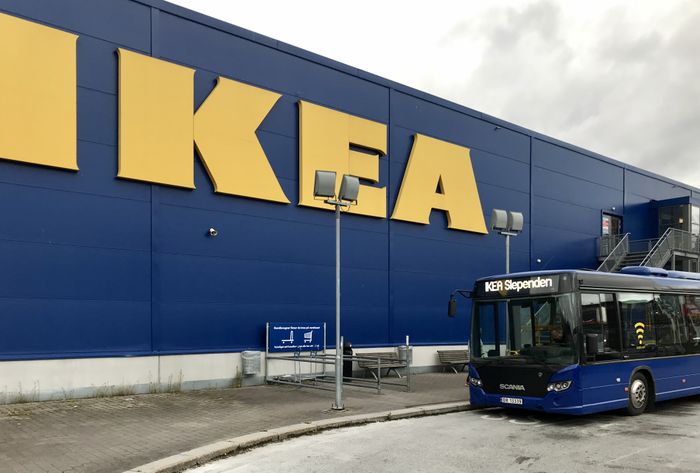 Ikea bussen slependen