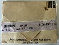 Pakke med 50 stk. sigarettpapirer.