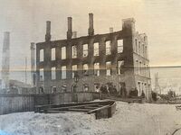 Restene etter brannen i 1900