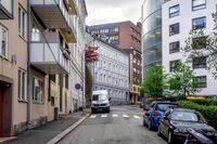 Fredrikke Qvams gate lengst sørvest på Ila. Foto: Leif-Harald Ruud (2013)