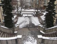 Ilatrappa sett ovenfra, ned mot Uelands gate. Foto: Stig Rune Pedersen