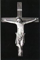 Krusifikset frå Veum stavkyrkje. Kjelde oldsaksamlinga.