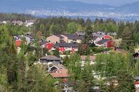 Eneboliger og rekkehus på Ingieråsen. Foto: Leif-Harald Ruud (2019)