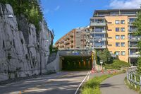 Ingiertunnelen vest i Kolbotn sentrum sett sørfra. Foto: Leif-Harald Ruud