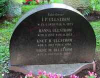 Ullstrøm er gravlagt på Vestre gravlund i Oslo. Foto: Stig Rune Pedersen