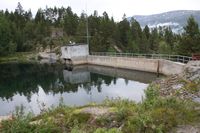 Inntaksdammen i 2009