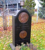 Gravminne, myntgravør og medaljør Ivar Throndsen (1853-1932). Foto: Stig Rune Pedersen