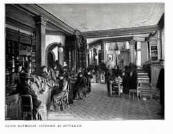 Fra Mathesons butikklokaler. Foto: Det gamle og det nye Trondhjem, 1906