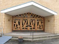 Jar kirke, inngangspartiet. Foto: Stig Rune Pedersen