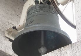 Kirkeklokke, Jar kirke i Bærum, innviet 1961, produsert av Olsen Nauen. Foto: Stig Rune Pedersen