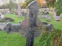 Gravminnet til prest og stortingsmann Jens Aars på Frogner kirkegård. Foto: Stig Rune Pedersen