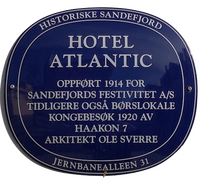 Hotel Atlantic, Jernbanealleen 11.