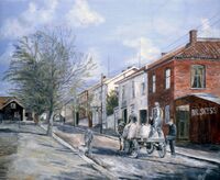 Jernbanegata i Vestfossen