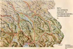Engelskspråklig brosjyre utgitt av NSB i 1930, forlagt av Grøndahl og søn, Oslo.