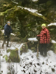 Jettegryta ved Tretjern. Aslak Wangen og Kjetil Asak.