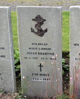 Johan Bransvik er gravlagt ved St. Olaf's Cemetery ved Kirkwall på Orknøyene. Foto: Stig Rune Pedersen (2019)